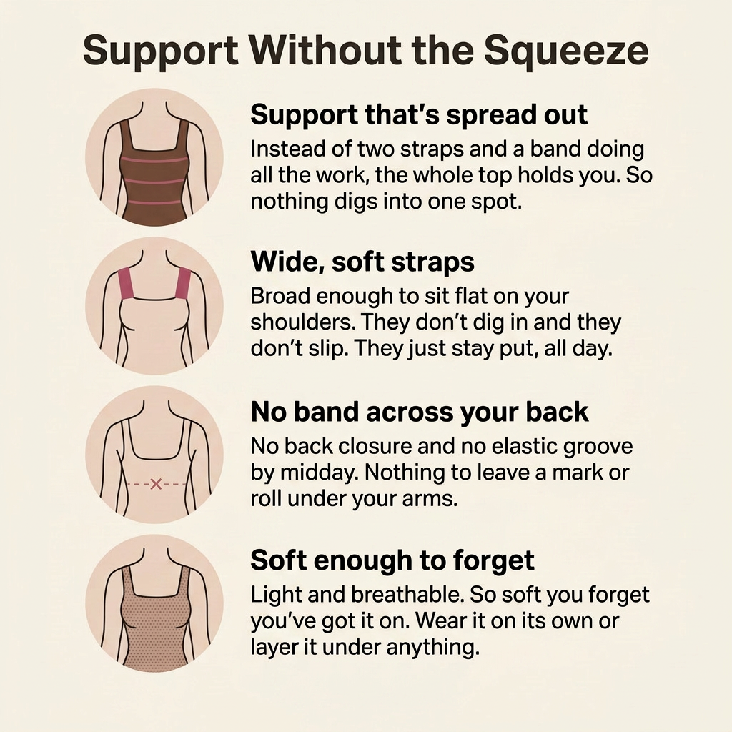 Elsie's Built-in Bra Comfort Tank